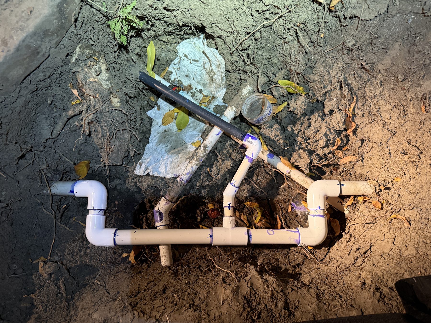 Automatic water main shutoff valve installation